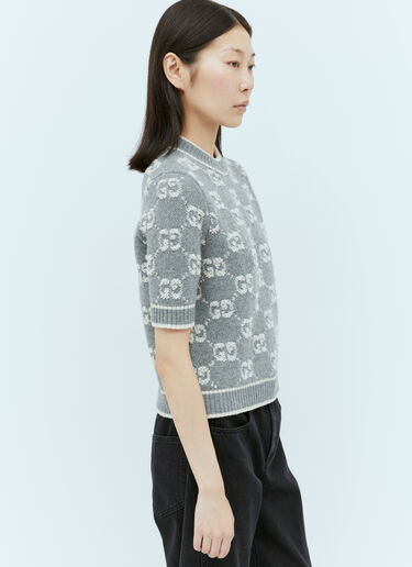 Wool Bouclé Jacquard Top Gucci Wool Bouclé Jacquard Top Grey guc0254011