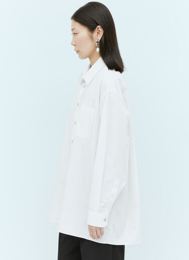 Gucci 로고 자수 면 티셔츠 화이트 guc0254020