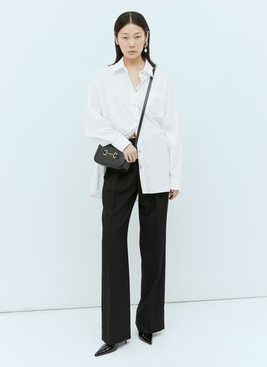 Gucci 로고 자수 면 티셔츠 화이트 guc0254020