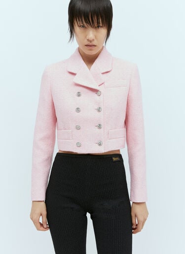 Gucci 시퀸 부클레 크롭 블레이저  핑크 guc0255012