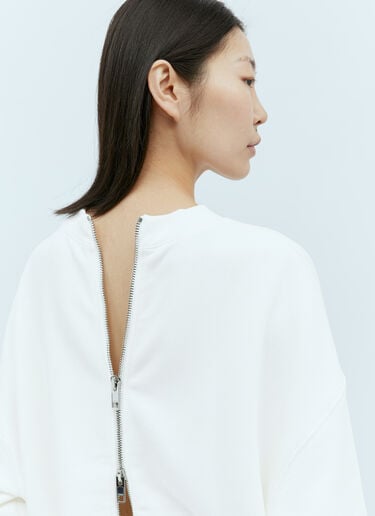 Interlocking G Zip-Up Sweatshirt Gucci Interlocking G Zip-Up Sweatshirt White guc0255015