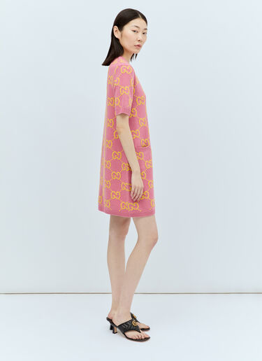 GG Wool Mini Dress Gucci GG Wool Mini Dress Pink guc0255020