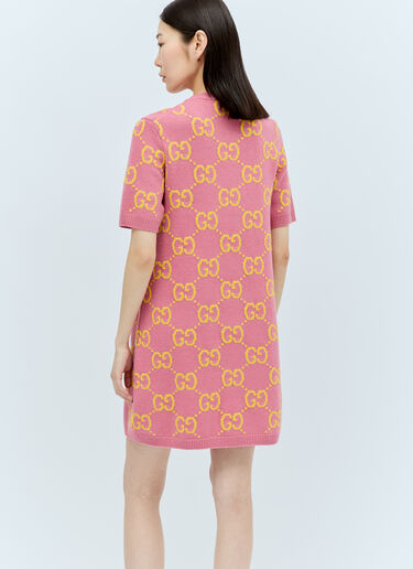 GG Wool Mini Dress Gucci GG Wool Mini Dress Pink guc0255020