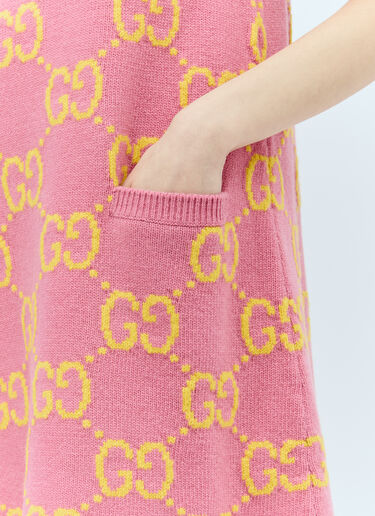 GG Wool Mini Dress Gucci GG Wool Mini Dress Pink guc0255020