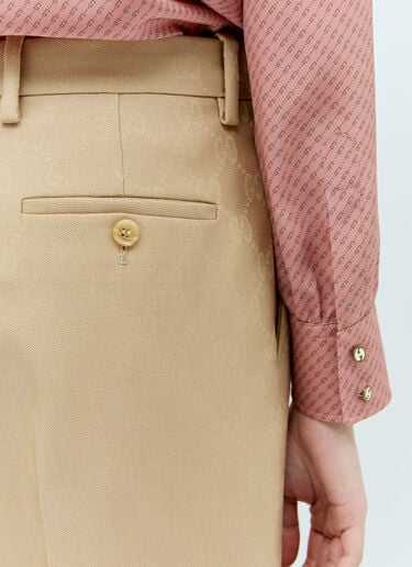 인터로킹 G 울 팬츠 Gucci 인터로킹 G 울 팬츠 베이지 guc0255038