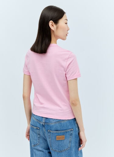 Graphic Applique T-Shirt Gucci Graphic Applique T-Shirt Pink guc0255056