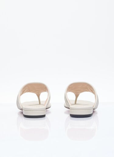 Gucci 더블 G 끈 슬라이드 화이트 guc0255097