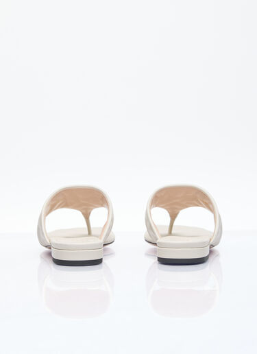 Double G Thong Slide Gucci Double G Thong Slide White guc0255097