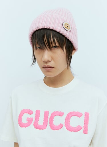 Gucci 울 캐시미어 비니 햇 핑크 guc0255179