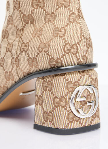 オニキスGGキャンバスブーツ Gucci オニキスGGキャンバスブーツ ブラウン guc0255188