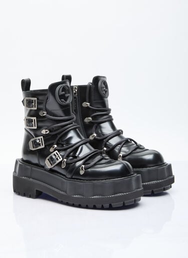 Leather Maja Boots Gucci Leather Maja Boots Black guc0255189