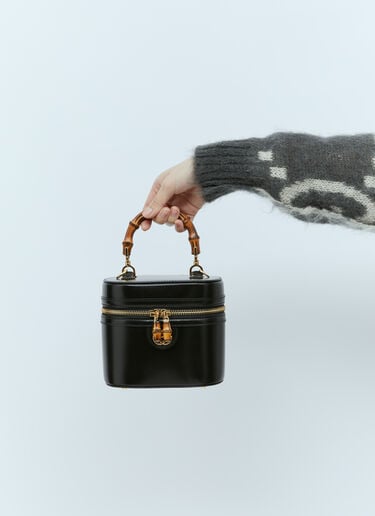 Gucci 미니 뱀부 숄더백 블랙 guc0255205
