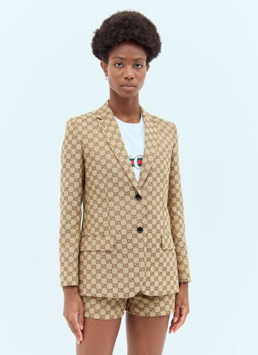 GG Canvas Blazer Gucci GG Canvas Blazer Brown guc0257010