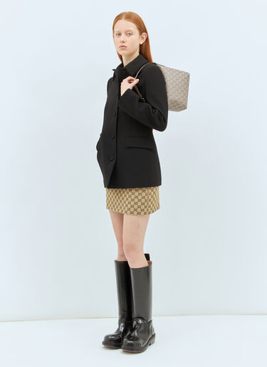 GG Canvas Mini Skirt Gucci GG Canvas Mini Skirt Brown guc0257013