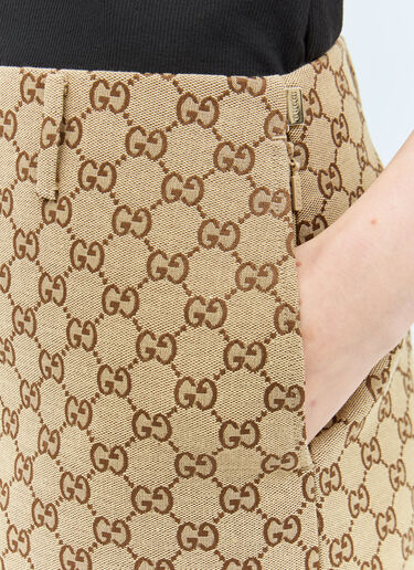 Gucci GG 캔버스 미니스커트  브라운 guc0257013