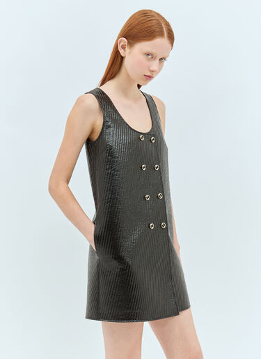 High-Shine Interlocking G Mini Dress Gucci High-Shine Interlocking G Mini Dress Black guc0257017