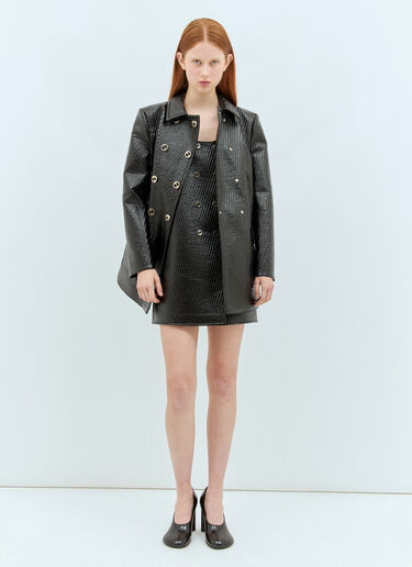 High-Shine Interlocking G Mini Dress Gucci High-Shine Interlocking G Mini Dress Black guc0257017