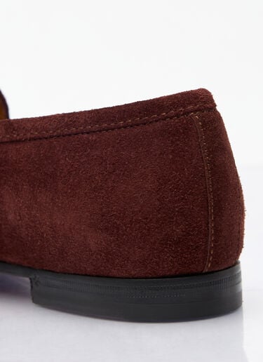 Jordaan Suede Loafers Gucci Jordaan Suede Loafers Brown guc0257055