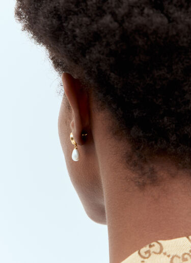 Blondie Crystal Pearl Earrings Gucci Blondie Crystal Pearl Earrings Gold guc0257086