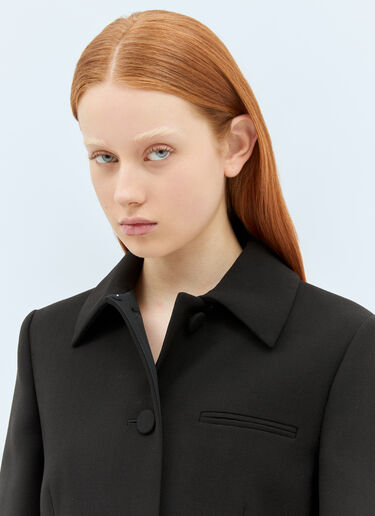 Wool Crepe Jacket Gucci Wool Crepe Jacket Black guc0258001
