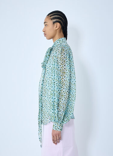 Daisy Silk Shirt Gucci Daisy Silk Shirt Green guc0259025