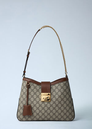 Gucci Large Padlock Shoulder Bag Beige guc0261003
