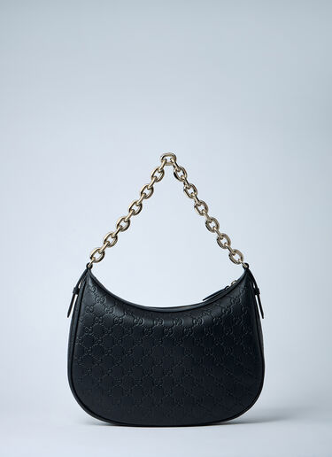 Gucci Large GG Emblem Shoulder Bag Black guc0261014
