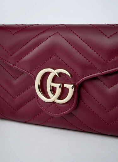 GG Marmont Wallet On Chain Gucci GG Marmont Wallet On Chain Bordeaux guc0261032