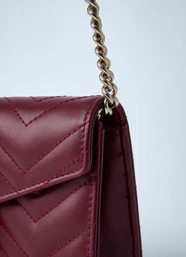 GG Marmont Wallet On Chain Gucci GG Marmont Wallet On Chain Bordeaux guc0261032