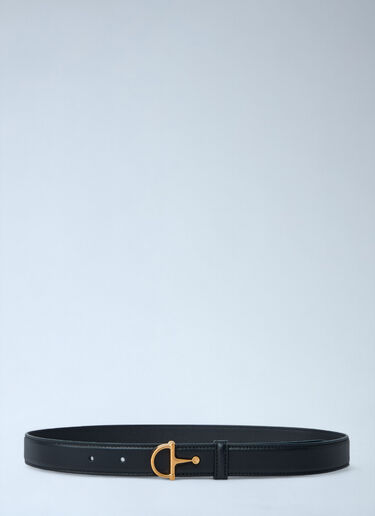Horsebit Leather Belt Gucci Horsebit Leather Belt Black guc0261038