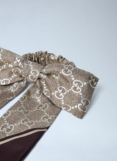 Gucci Silk Bow Scrunchie Camel guc0261041