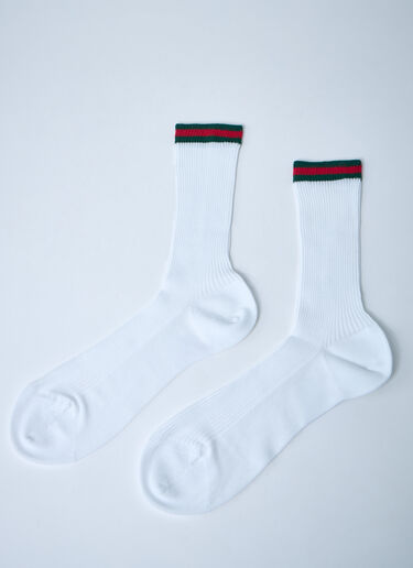 Web Socks Gucci Web Socks White guc0261043