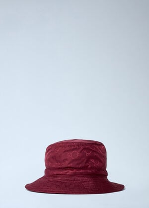 Gucci Logo Motif Bucket Hat Red guc0261047