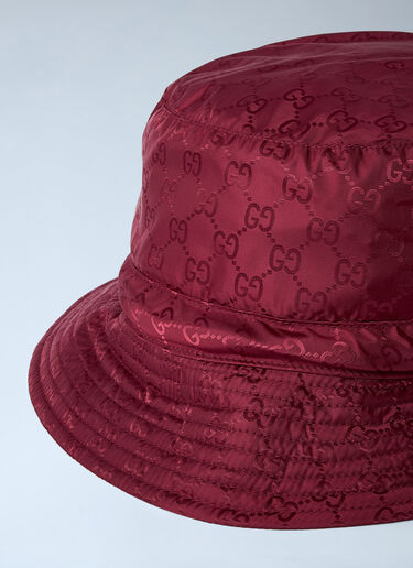 Logo Motif Bucket Hat Gucci Logo Motif Bucket Hat Red guc0261047