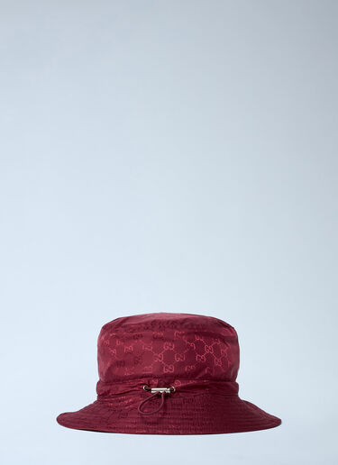 Logo Motif Bucket Hat Gucci Logo Motif Bucket Hat Red guc0261047