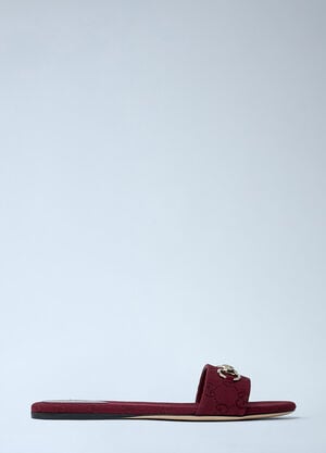 Gucci Horsebit Slides Red guc0261061