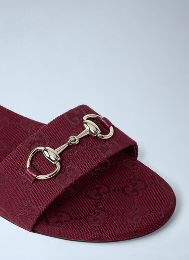 Gucci Horsebit Slides Red guc0261061