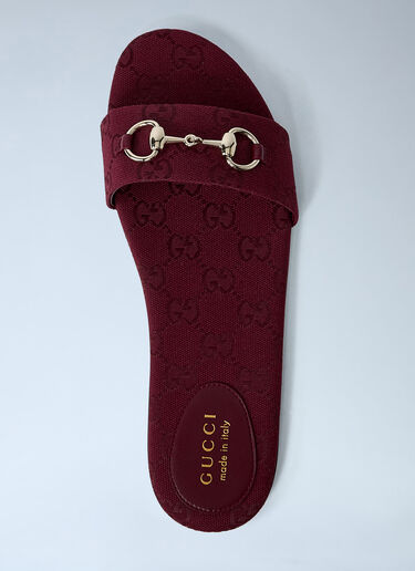 Horsebit Slides Gucci Horsebit Slides Red guc0261061