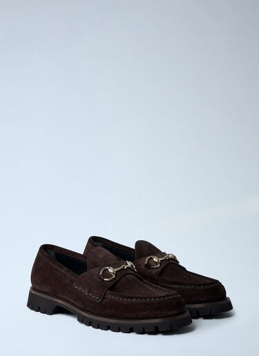 Horsebit Suede Loafters Gucci Horsebit Suede Loafters Black guc0261068