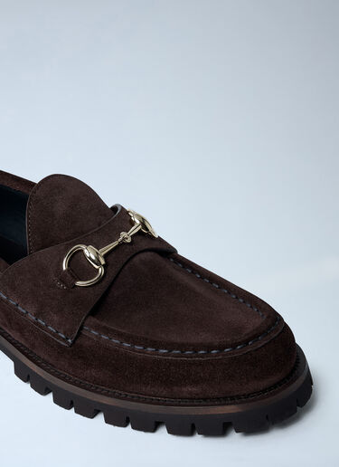 Horsebit Suede Loafters Gucci Horsebit Suede Loafters Black guc0261068
