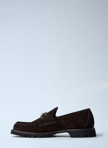 Horsebit Suede Loafters Gucci Horsebit Suede Loafters Black guc0261068