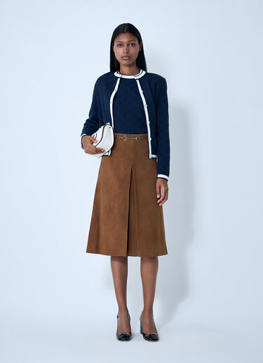 Suede Midi Skirt Gucci Suede Midi Skirt Camel guc0261099