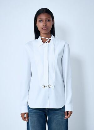 Gucci Button-Down Horsebit Shirt White guc0261101