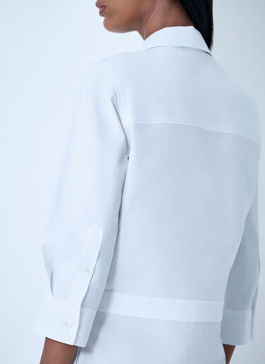 Cotton Poplin Shirt With Horsebit Hardware Gucci Cotton Poplin Shirt With Horsebit Hardware White guc0261102