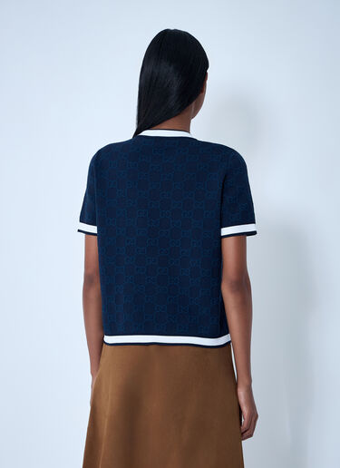 Gucci GG Jacquard Top Navy guc0261109