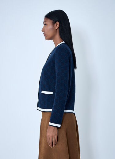 Gucci GG Fine Cotton Cardigan Navy guc0261110