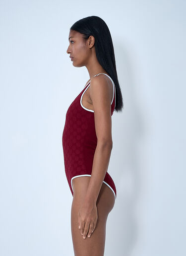 Logo Motif Swimsuit Gucci Logo Motif Swimsuit Red guc0261123