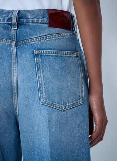 Gucci Wide-Leg Five-Pocket Jeans Light Blue guc0261124