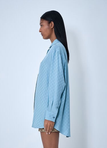 Gucci Monogram Shirt Blue guc0261129
