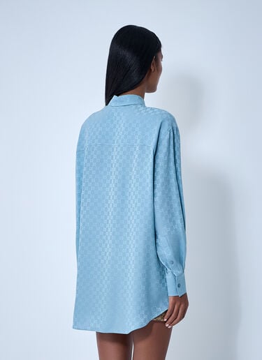Gucci Monogram Shirt Blue guc0261129